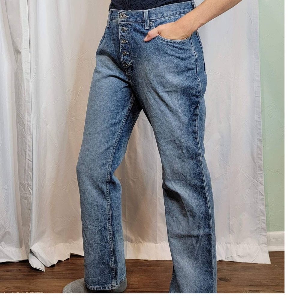14 36 x 31 Vintage Old Navy Jeans High Rise Button Fly Denim Pants F